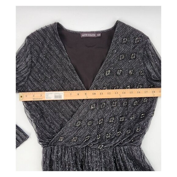 ANTIK BATIK Hayward Cross Beaded Sequin Evening Party Dress - Picture 9 of 14